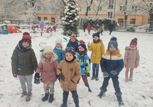 Pierwszy śnieg u Lisków