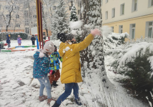 Pierwszy śnieg u Lisków