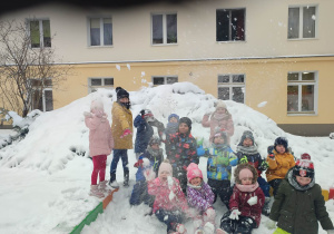 Grupa Liski na śniegu