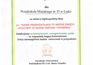 Dzień przedszkolaka